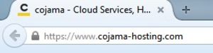 cojama Website mit https-Verbindung